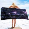 Schönes Weltraum-Galaxie-Nebel-Sterne Strandtuch Mikrofaser Pooltuch Saugfähig Schnelltrocknend Strandtuch Sandfreie Decke für Kinder
