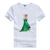 Casual Frozen Anna Aisha Princess Ladies Tops Cartoon Tshirt Women T Shirts Clothing Short Sleeve Oversized Girl Blouses
