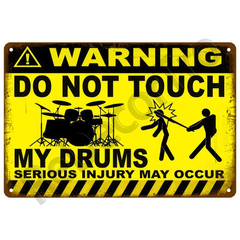 Caution Warning Metal Sign For Safety Signs Danger Beware Tin Sign Plate Home Wall Decor Vintage Plaque Home Art Painting Poster