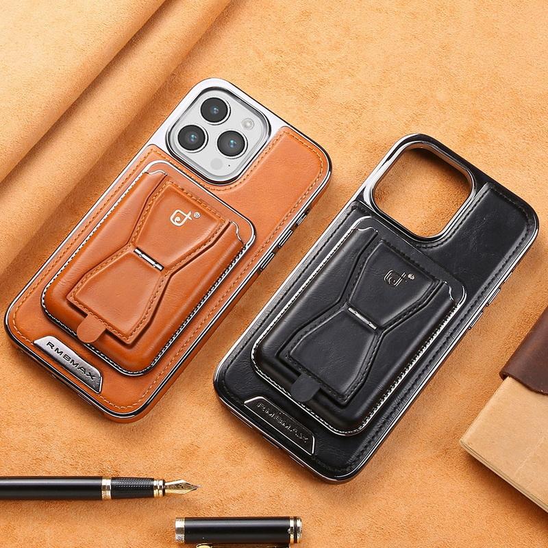 

Деловая кожаная сумка с отделением для карточек чехол для Iphone 15 14 13 12 Pro Max магнитная противоударная подставка для телефона