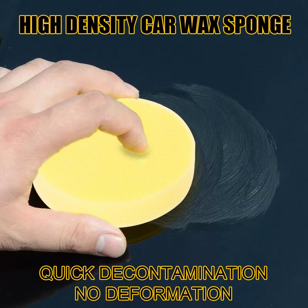 Car Ceramic Coating Sponge Applicator Glass Nano Wax Coat Sponges Blue Square Sponge and Cloth Cleaning Accessory