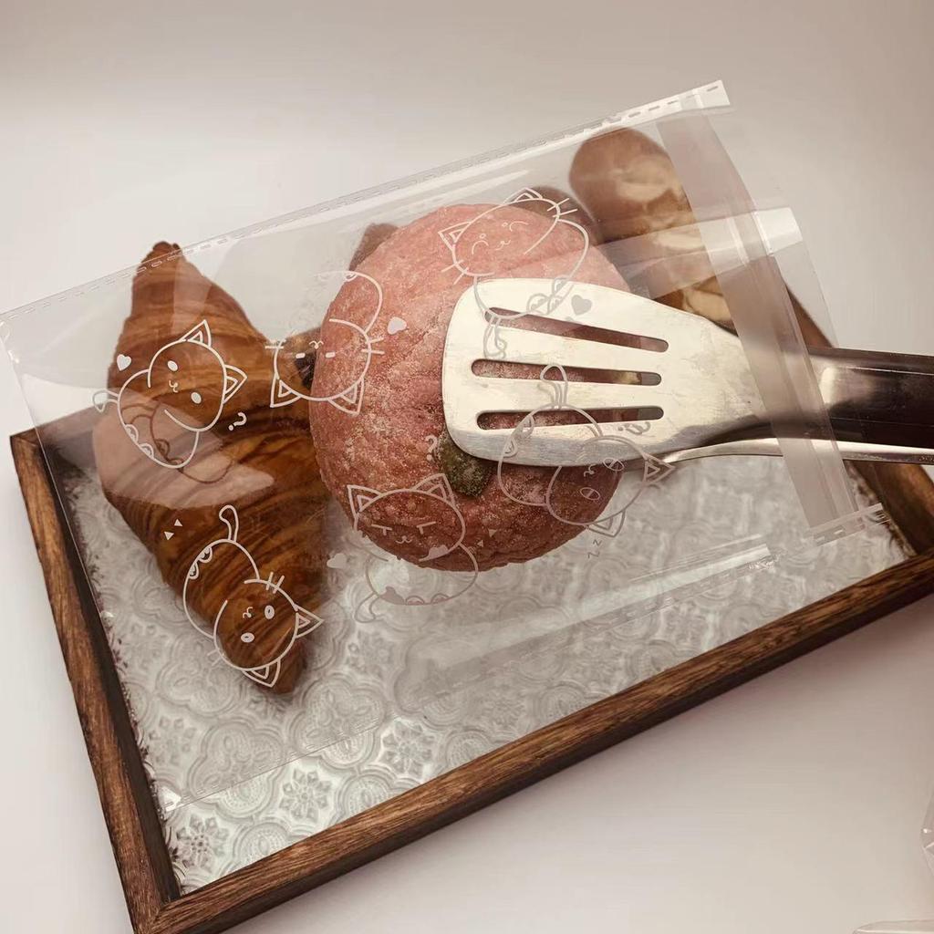 Transparent Self-Adhesive Bags for Bread, Donuts, Bagels & More - Disposable & Ideal for Food Storage