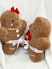 Christmas Gingerbread Man Pendant Christmas Tree Party Home Decor 2025 New Year Gift Noel  Cute Pillow For Decoration Couch