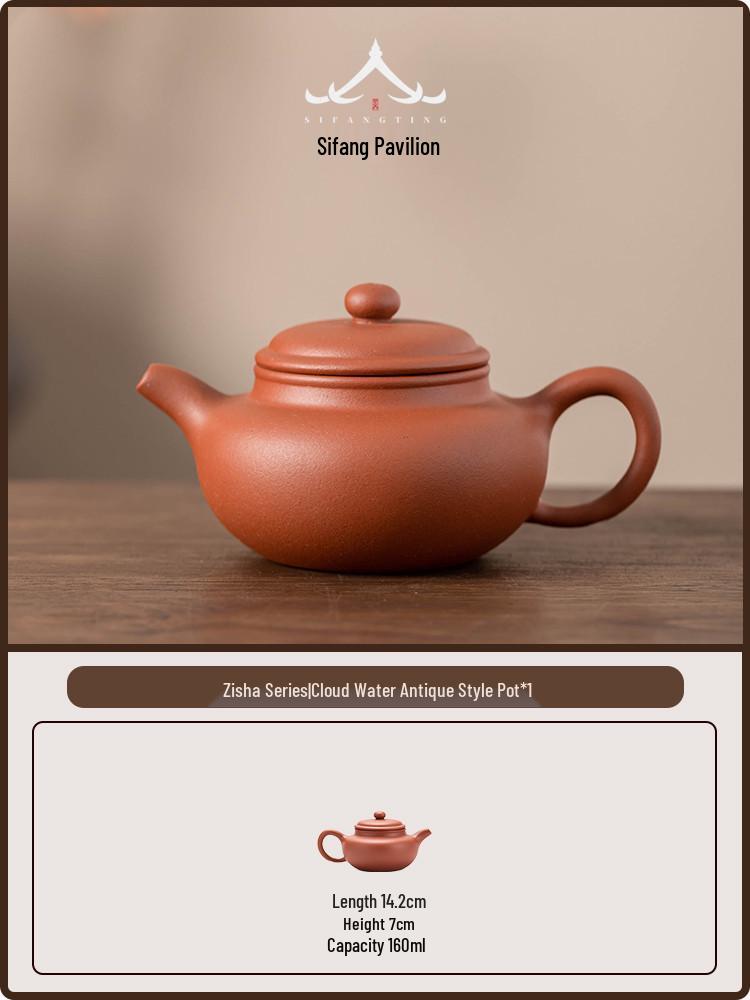 Yixing Handmade Purple Clay Gongfu Teapot - Original Red Clay, 2026 Model for Home Brewing.