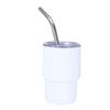 1/6Pcs Stainless Steel Tumbler Shot Glass with Straw Lid 90/150ml Mini Multi-Purpose Cup for Cocktails Coffee Whiskey Portable Beverage Container for