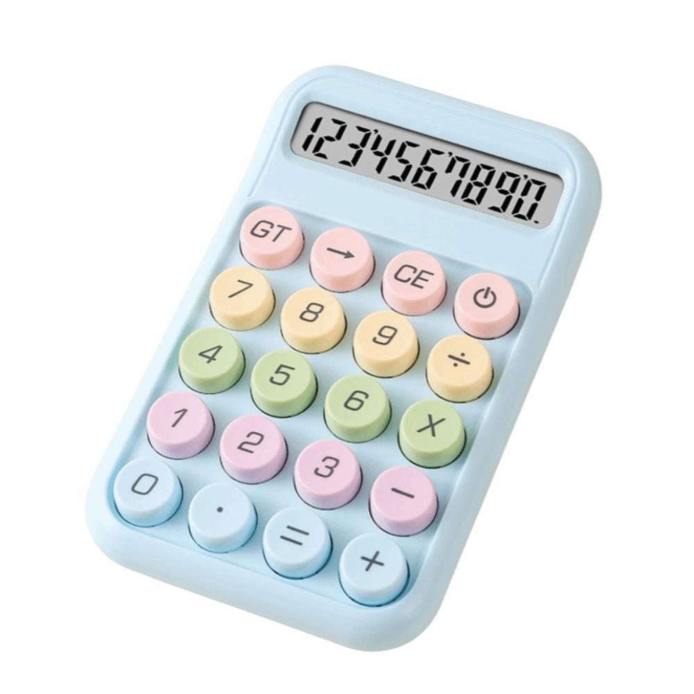Calculadora Electrónica de Diseño Transparente Color Degradado Calculadora para Estudiantes Uso Estudiantil