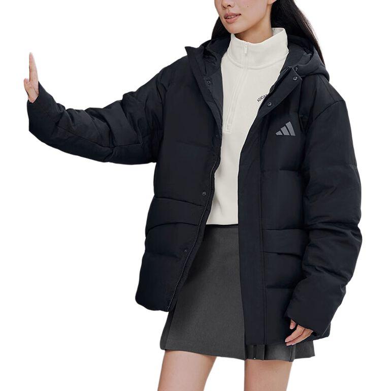 adidas Chaqueta de Plumón Cálida Impermeable Cortavientos de Manga Larga de Color Sólido Chaqueta Unisex KQ5519