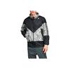 adidas Originals Trefoil Splice Logo Print Casual Hooded Jacket Men Jackets Black White DV1965