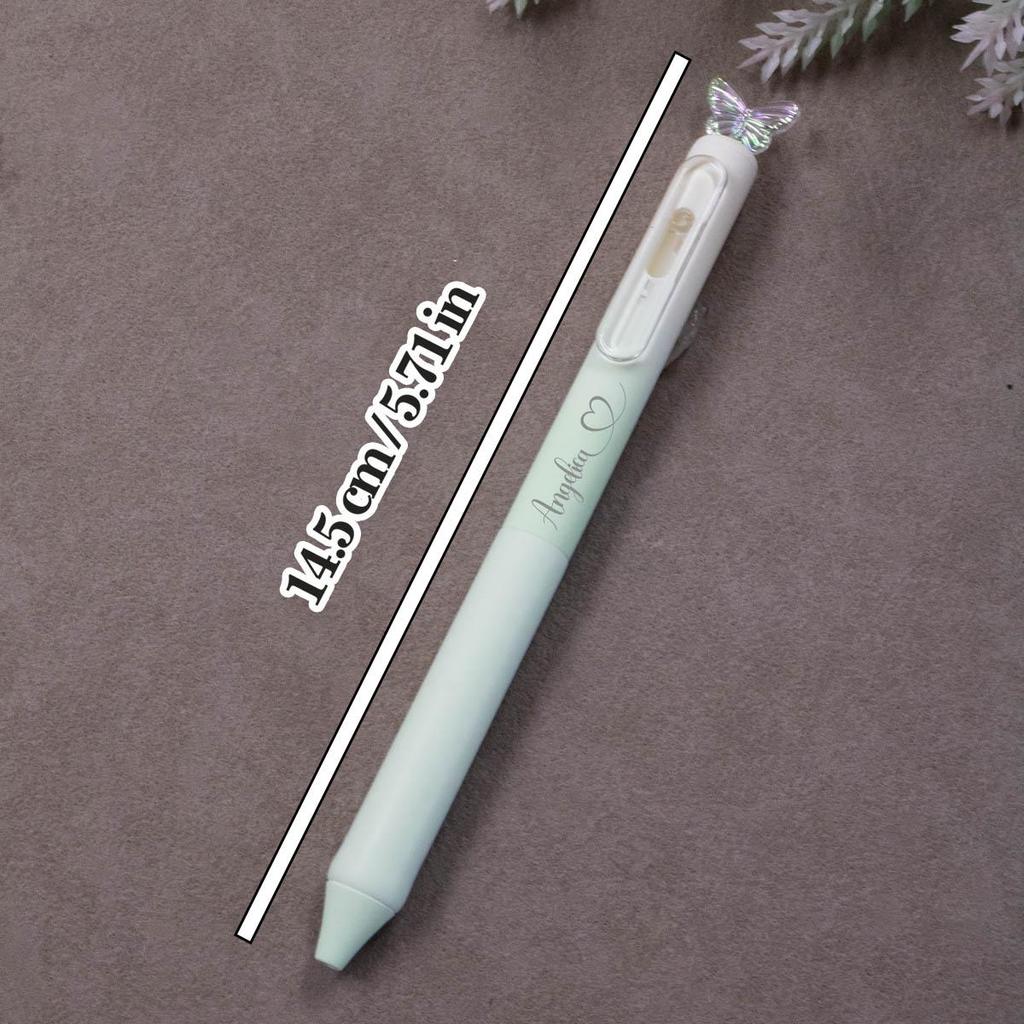Custom Gel Pens With Name,Personalized Teacher Pens,Customized Ballpoint Pen,Customizable Butterfly Gradient Writech Pens