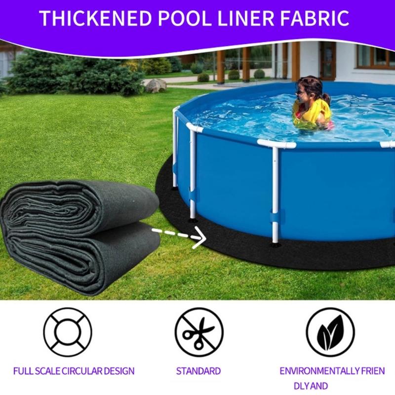 Thickened Round Pool Liner Pad for Above Ground Swimming Pool Swimming Pool Ground Cloth Above Ground Pool Mat