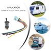 Lighted Toggle Switch 12V Waterproof Toggle Switch IP67 12V 20A LED Toggle Switch 16mm Prewired for Car Boats