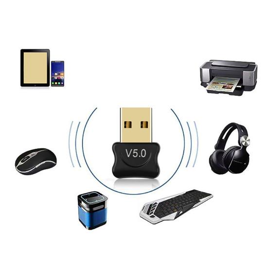 Wireless Adapter Mini Stable Transmission Plug Play USB Bluetooth-compatible 5.0 Dongle Audio Receiver Transmitter for Computer