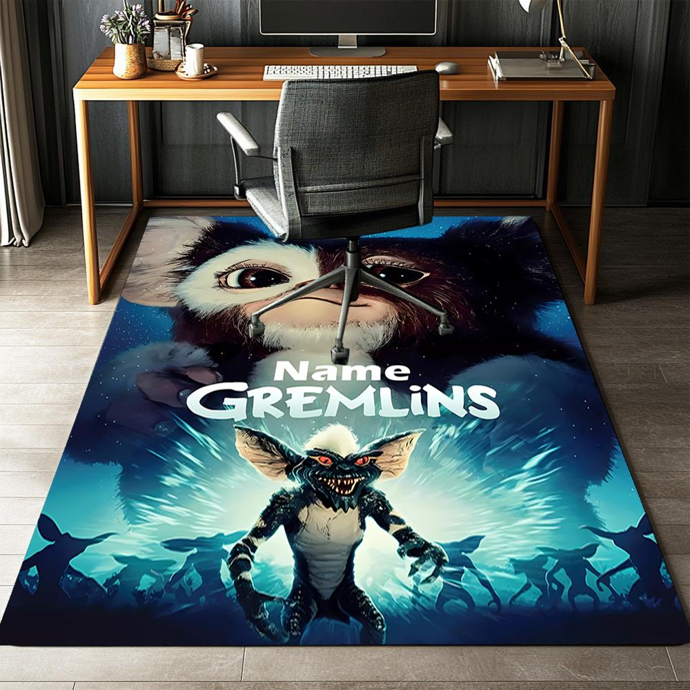 Custom Name Gremlins Printed Carpet,Rug for Office Chair Living Room Bedroom Kitchen Room Decor Gifts.