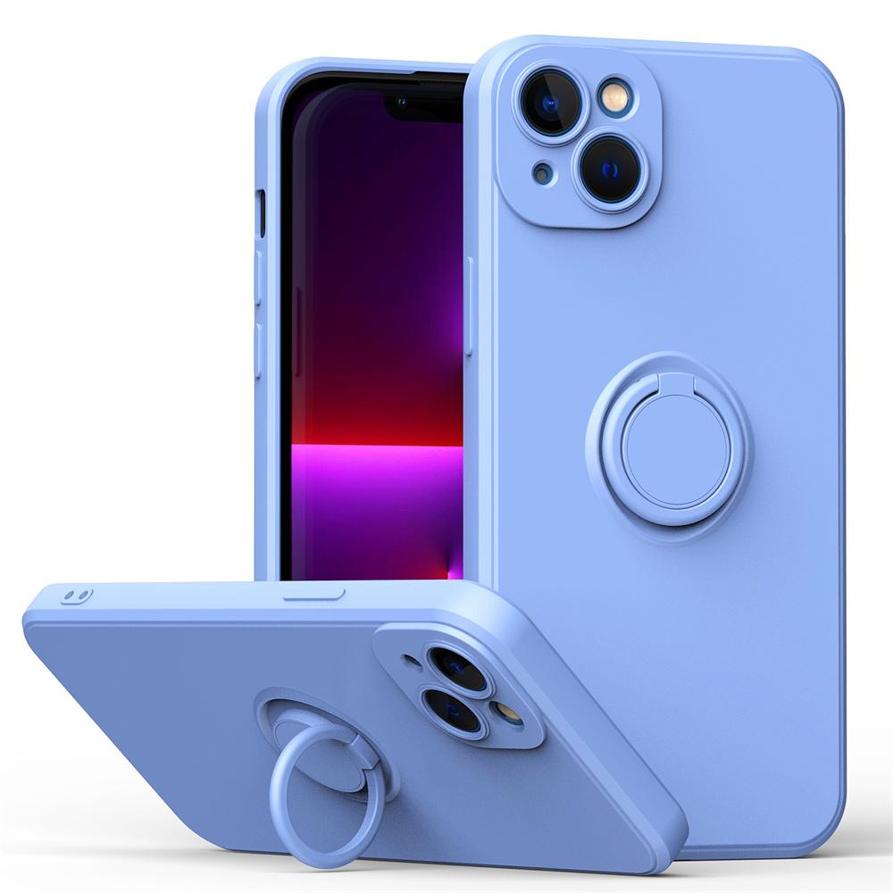 Liquid Silicone Magnetic Cases For For Iphone 1 14 13 12 11 Pro Max XS XR 6 6s 7 8 Plus SE Soft Cover With Ring Holder