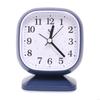 62KD Stylish Quiet Alarm Clock with Arabic Numerals Battery Operated No Ticking Analog Desk Clock for Children Bedroom