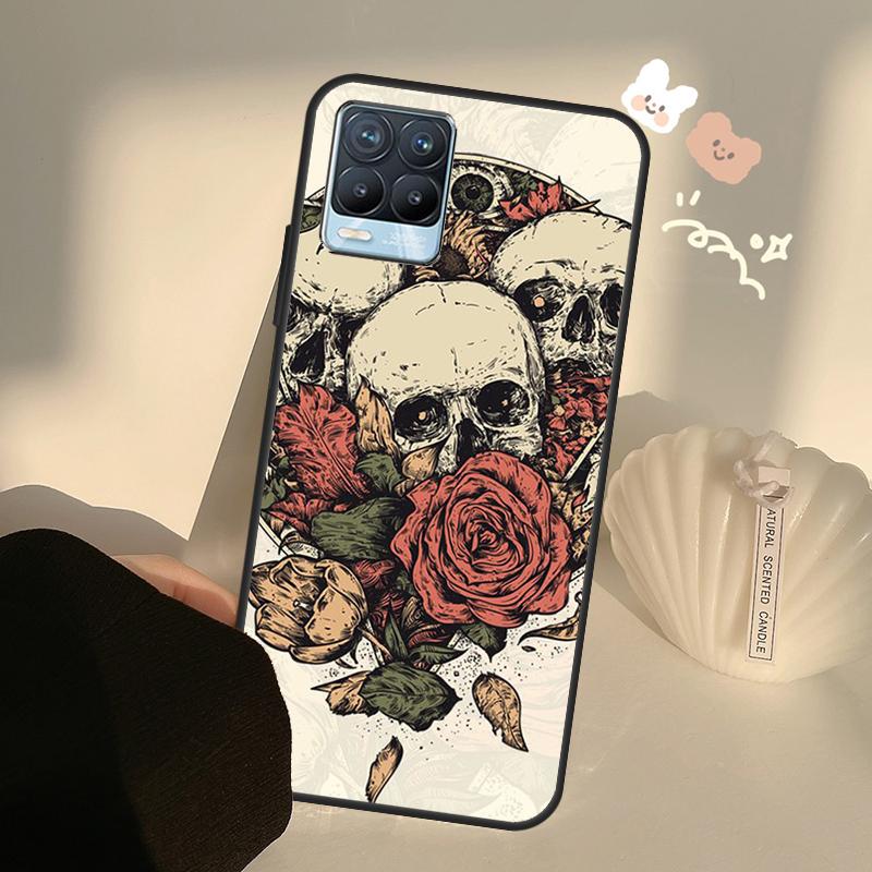 Custodia Teschio Divertente Per Realme C63 C61 C55 C51 C53 C25 C65 C67 C71 C75 11 12 13 14 15 Pro Plus GT6 GT7 Pro