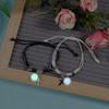 2 Pcs Braided Rope Bracelet Luminous Bead Charm String Bracelet Adjustable Friendship Couples Bracelets Jewelry