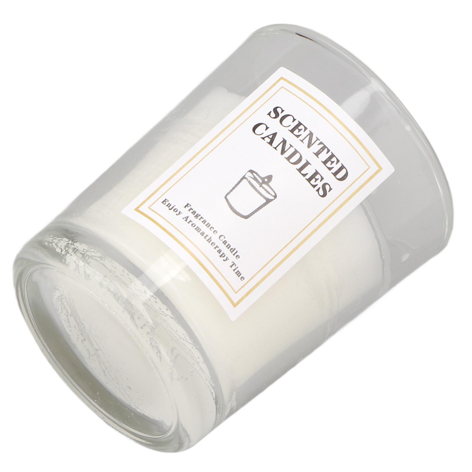 

Scented Candle White Soy Wax Warm Rich Fragrance Odor Removal Elegant Soy Candle for Bedroom Office