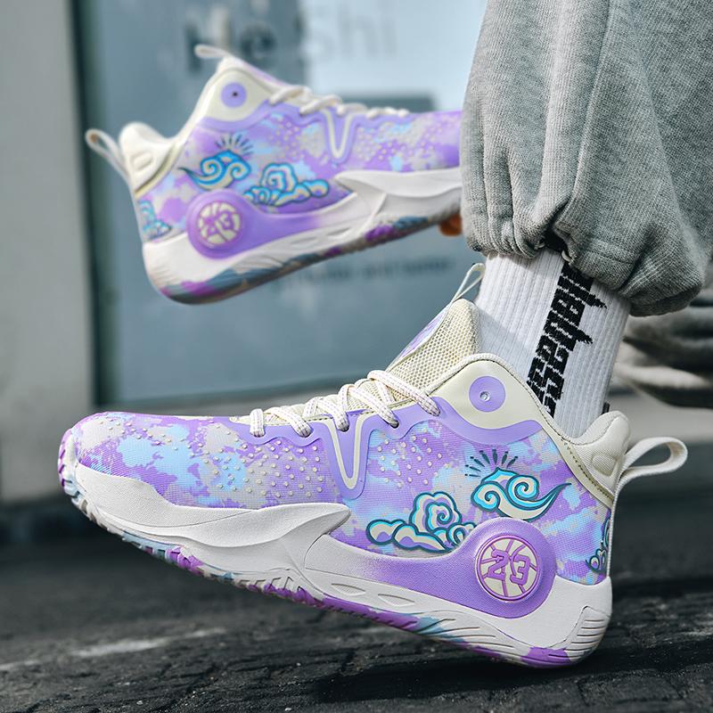 Fashion Men Basketball Shoes Cushioned Flat Sneaker Comfortable Train Athlete High Quality Sports Shoes Breathable Light Casual Sneakers