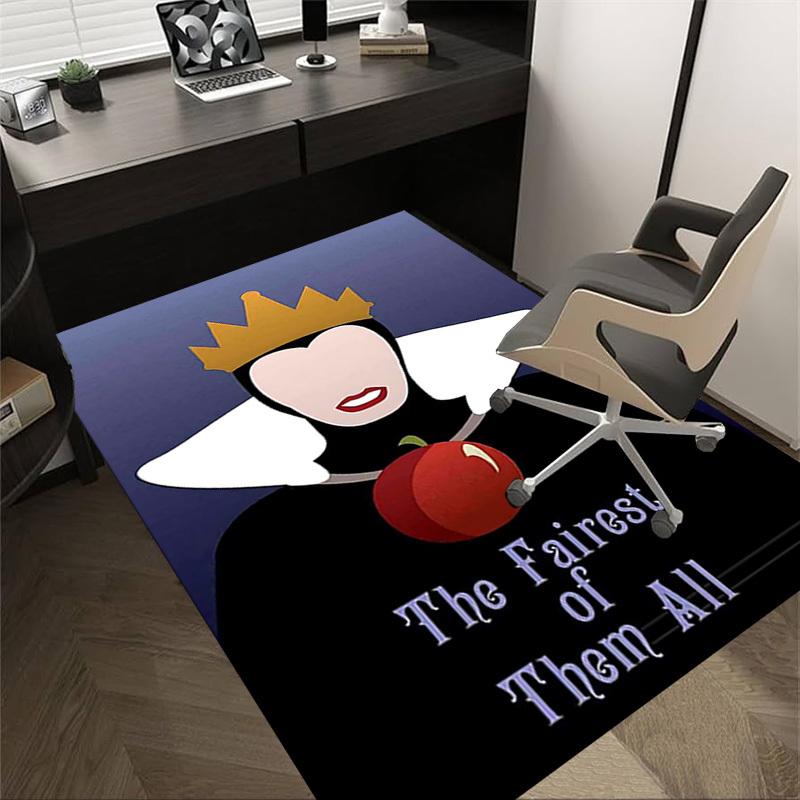 

1pc Queen Apple Home Office, Durable Polyester Floor Mat with Easy, Office Decor, Urban Style, Nonslip Backing 60cm by 90cm