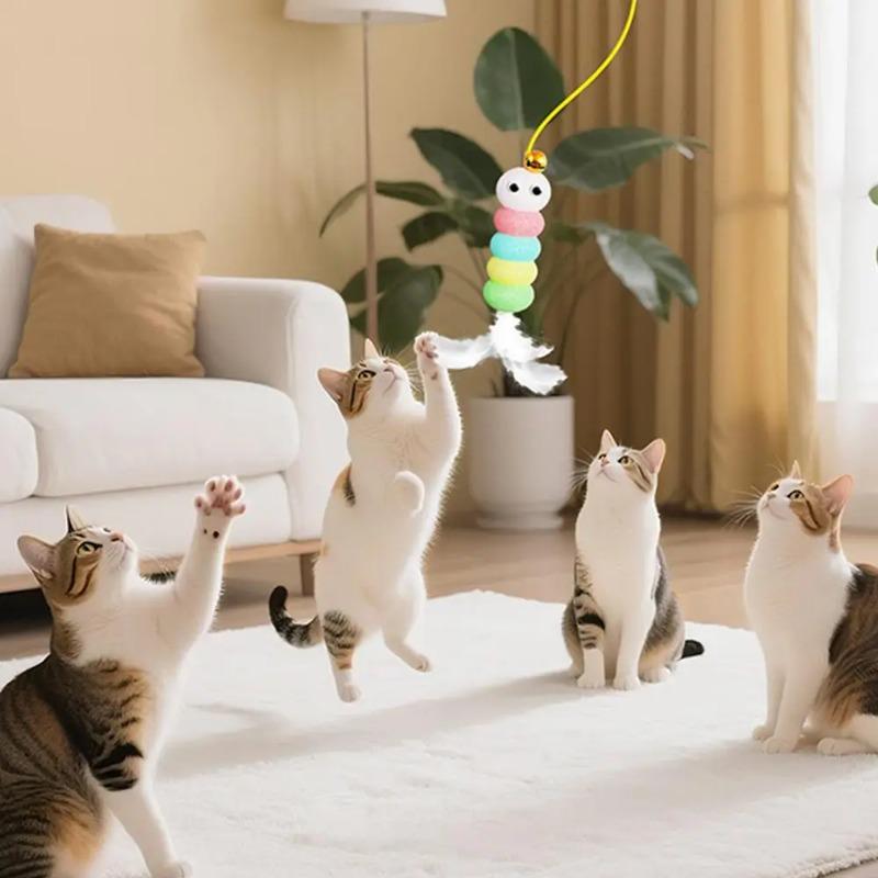 Interactive Cat Teasing Stick Toy Automatic Electric Flying Bird Cat Toy Pet Stress Relief Toys For Cats