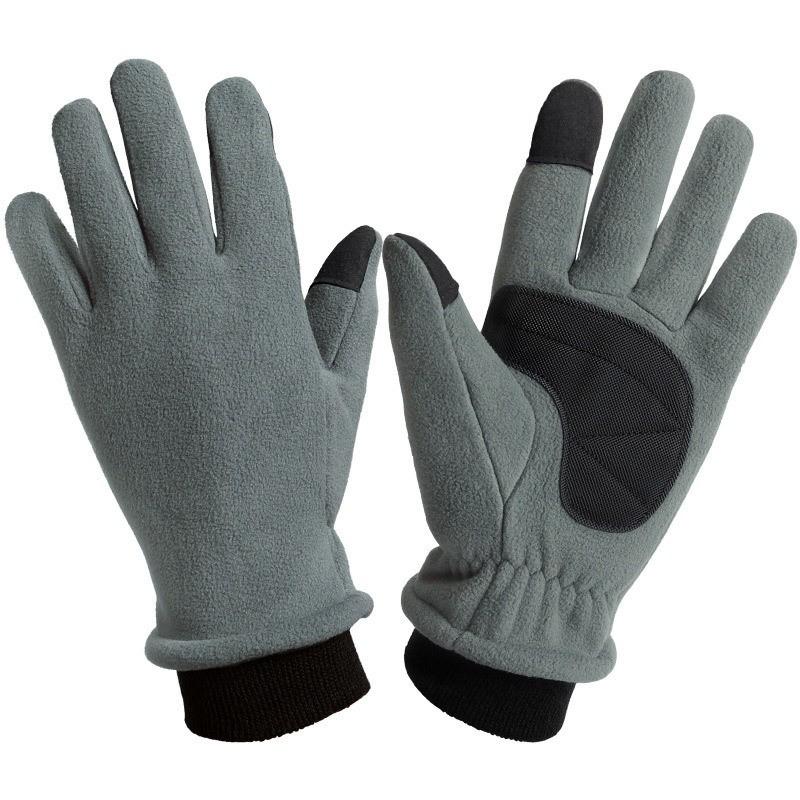 Warm Winter Gloves Outdoor Sports Touchscreen Compatible Windproof Anti-Slip Stretch Cuff Adult Unisex