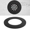 Skjøte dartplate veggbeskytterring høy styrke, avtagbar enkel installasjon Vegg surround dart ryggplate svart ring