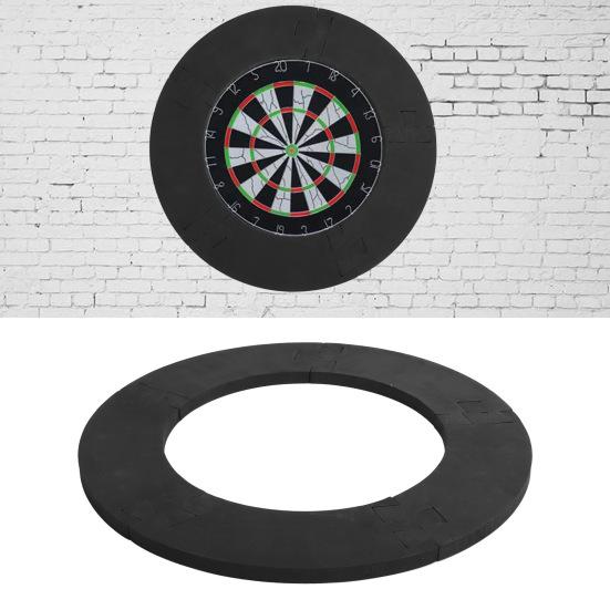 Skjøte dartplate veggbeskytterring høy styrke, avtagbar enkel installasjon Vegg surround dart ryggplate svart ring