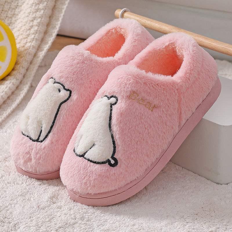 

Унисекс Зимние Плюшевые Тапочки - Уютные, Нескользящие, Толстоподошвенные Домашние Тапочки для Пар, Студентов и Беременных. 38-39 (fits foot size 37-38)