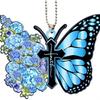 Bezaubernder Cartoon Schmetterling Autoanhänger Acryl Schlüsselanhänger Festliche Baumdekoration