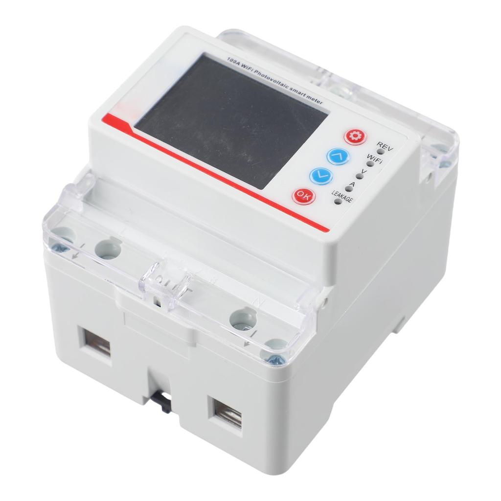 Smart Electric Meter 100A with For Tuya WiFi for PV Use 220V Device Offering Real Time Data and Multiple Protection Mechanisms