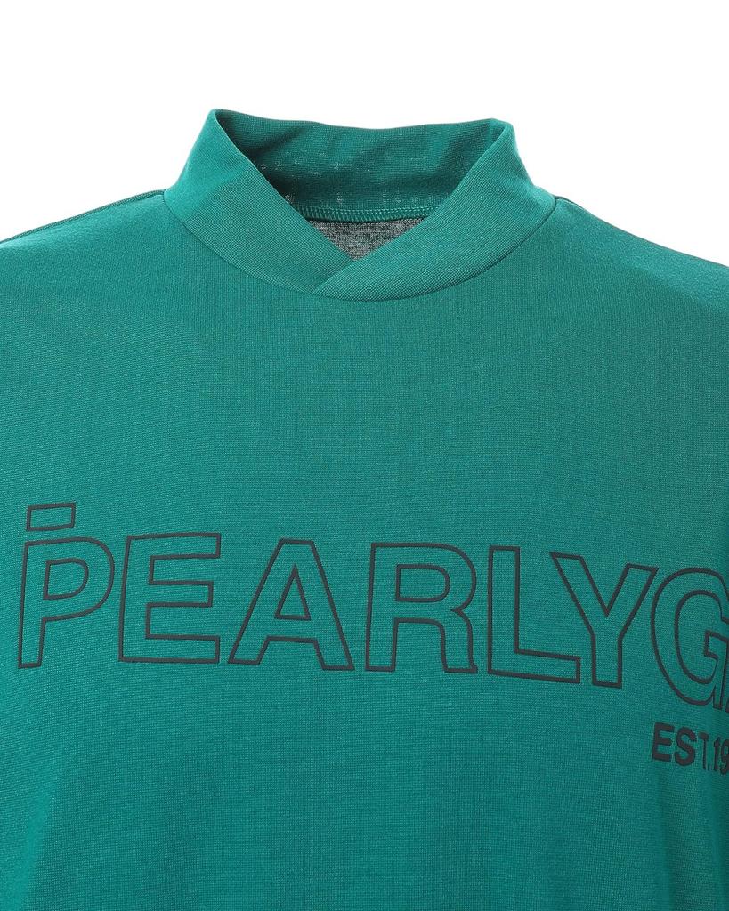 PEARLY GATES Short Sleeve High Neck Shirt Golf Undershirt 5 Men's (Brand Logo) / / 053-5167311 140_Green [L]