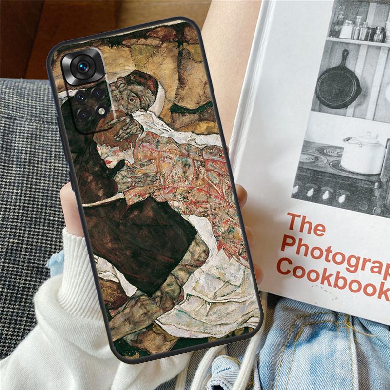 Egon Schiele Art Case For Xiaomi Redmi Note 12 10 9 11 Pro 9S 10S 11S 12S Cover For Redmi 12 9C 10C 12C 13C