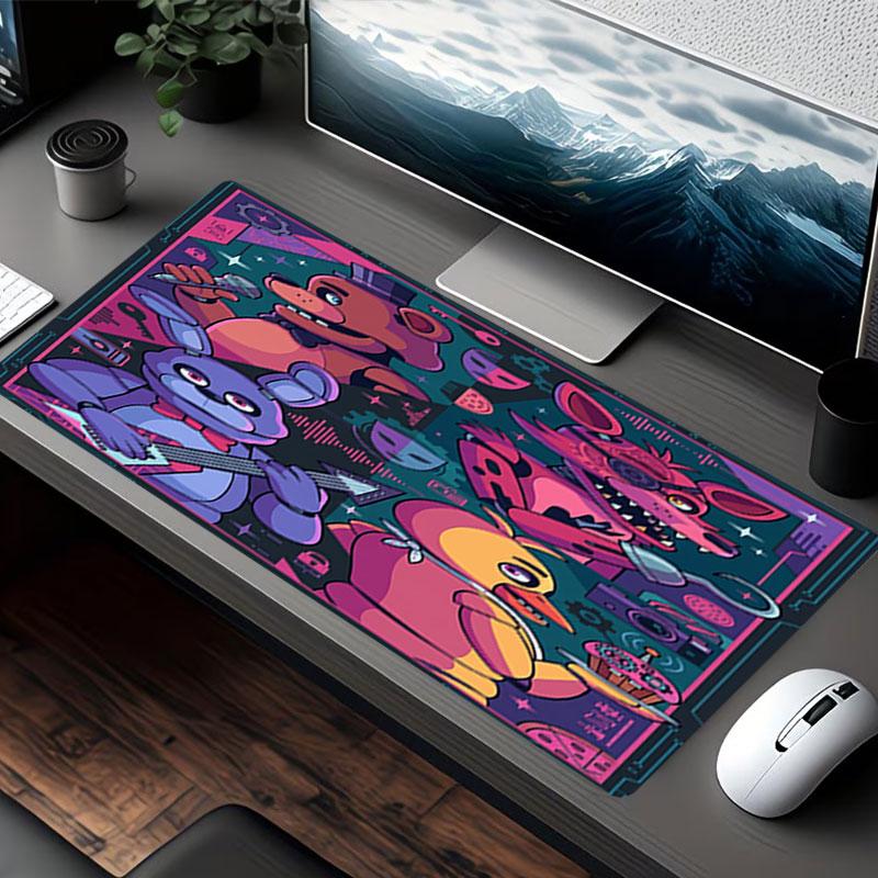 Ποντικοουαλί Five Nights at Freddy's, για Πληκτρολόγιο Pad Laptop PC Mat για Γραφείο Οικιακή Χρήση, Διακόσμηση Γραφείου, Τέλειο Δώρο Γενεθλίων για Παίκτες