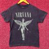 Nirvana Modré Monochromatické Tričko Rockové In Utero Velikost Střední