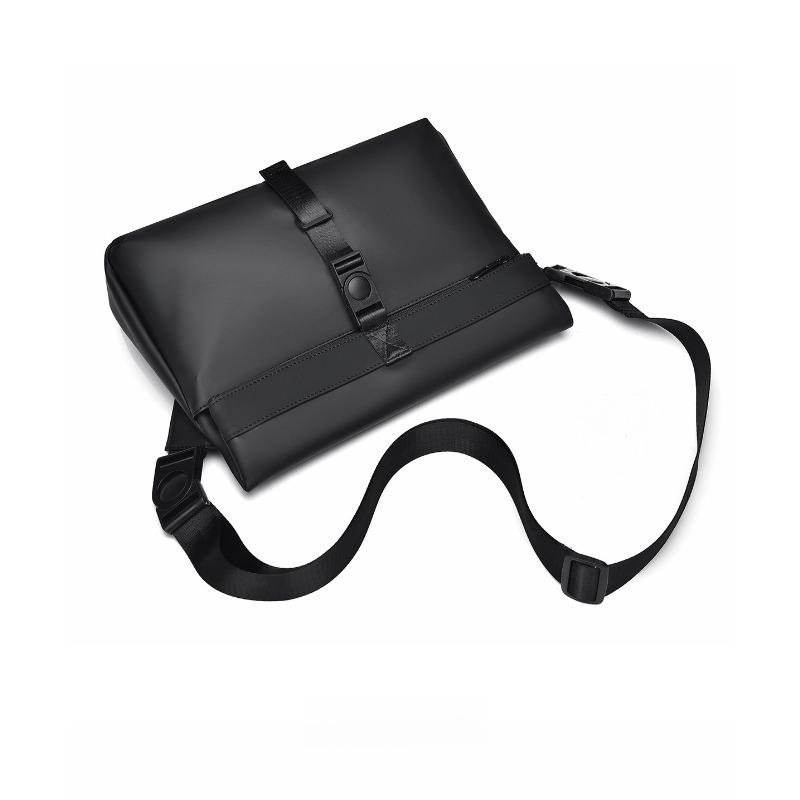 Minimally Designed Men's Crossbody Briefcase, Business Commuting Membrane Single Shoulder Crossbody Bag