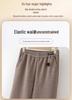 Mom’s Fleece-Lined Straight-Leg Winter Trousers for Middle-Aged & Elderly Women