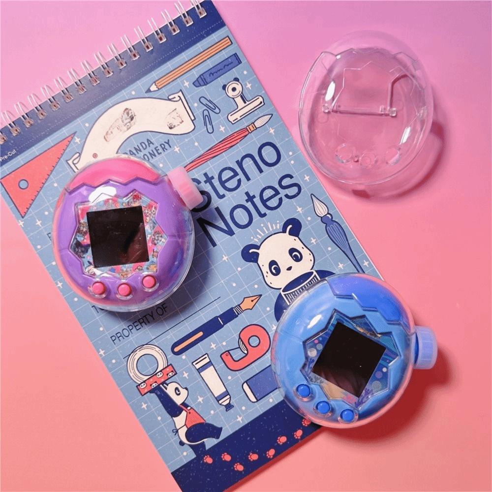 For Tamagotchi Paradise Hard Acrylic Protective Cover With A Random Rotating Case for Electronic Pets Game Machine Not Included