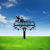 Metal Garden Stake Sign, Personalized Yard Name Plate, Outdoor Wall Decor, Custom Lawn Art