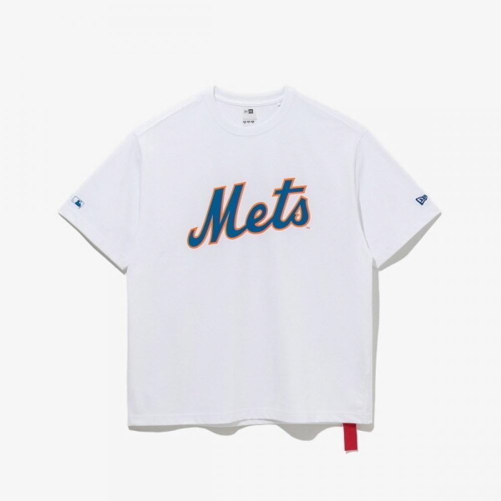 

Футболка New Era Mlb New York MeTs с логотипом-надписью белая 14536492 white/S