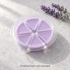 Round Candle Melt Trays Wax Melt Clamshell, Clear PET Plastic Package of 50 Forms with a Built-In 6-Cavity Format for Shaping Individual Candle Melts