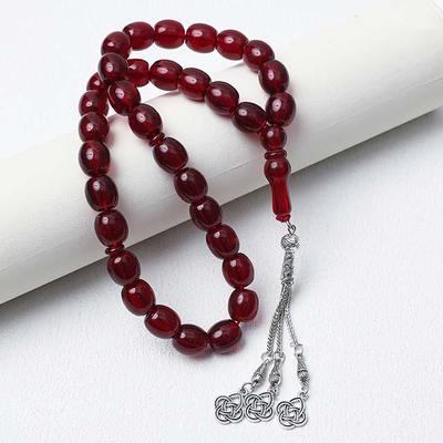 13mm Legierung Muslimischer Tasbih Gebetsperlen - 33 Perlen Handheld Naher Osten Rosenkranz