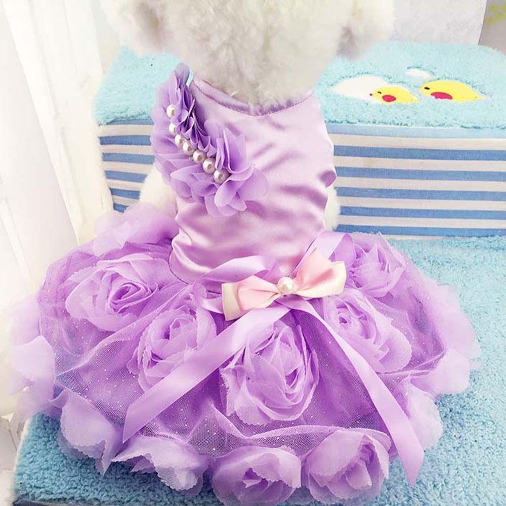 Princess Dress Chihuahua Wedding Dress Apparel Dog Skirts Dog Dress Pet Supplies Puppy Clothes