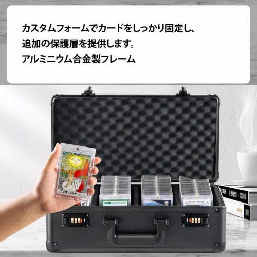 YASICA Attache Case, Aluminum Tool Case, Trading Card Case with Password Lock, Large Capacity, Waterproof Storage Box, Trading Card Attache Case, Card