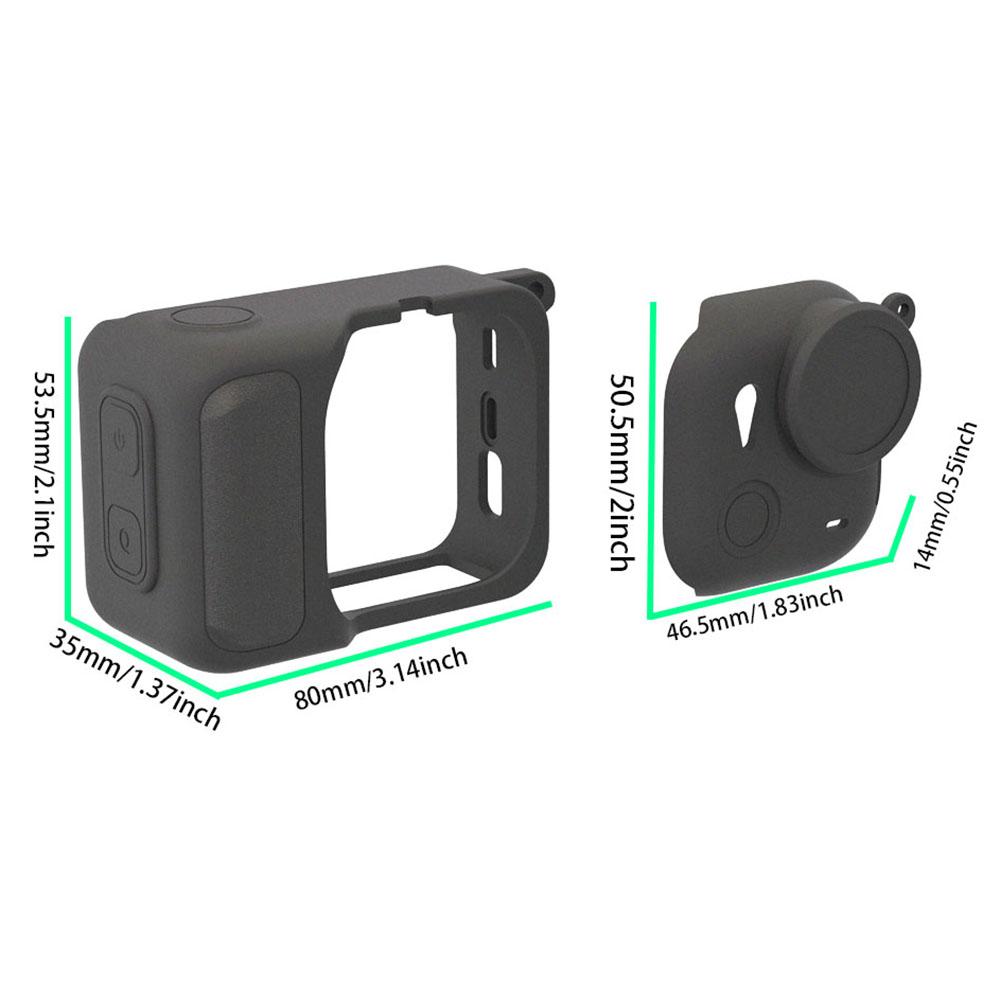 For Insta360 Go Ultra Protective Cover Action Camera and Lens Silicone Case Dust-Proof Scratch-Resistant Shock-Absorbing