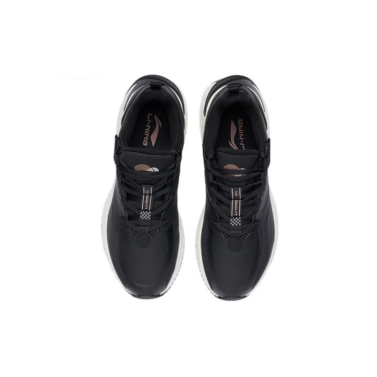 Li Ning Cloud Shield Cushioning Rebound Low top Running Shoes Women's Black AGLR234-4