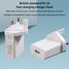 5V 1A 2A Fast Charger Plug Uk Plug Power Supply Mobile Phone Power Adapter Tablet Charging Head