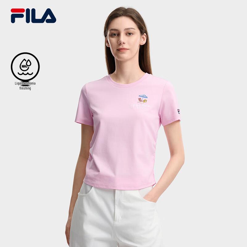 Fila Women's Slim Fit Embroidered Short Sleeve T-shirt
