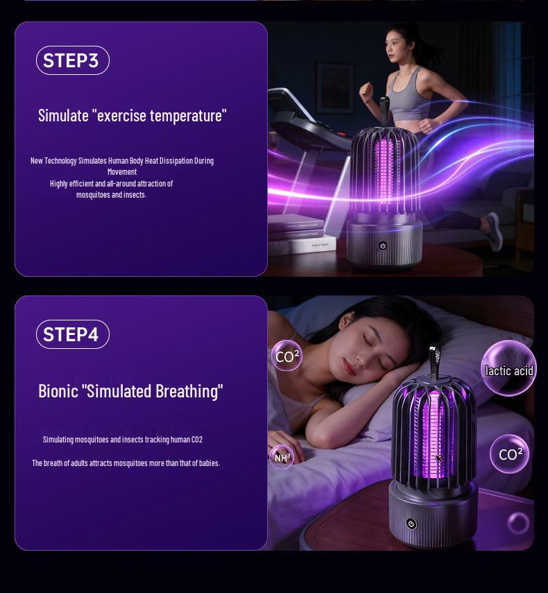 2026 Dual-Purpose UV Mosquito Killer Lamp for Indoor/Outdoor Use