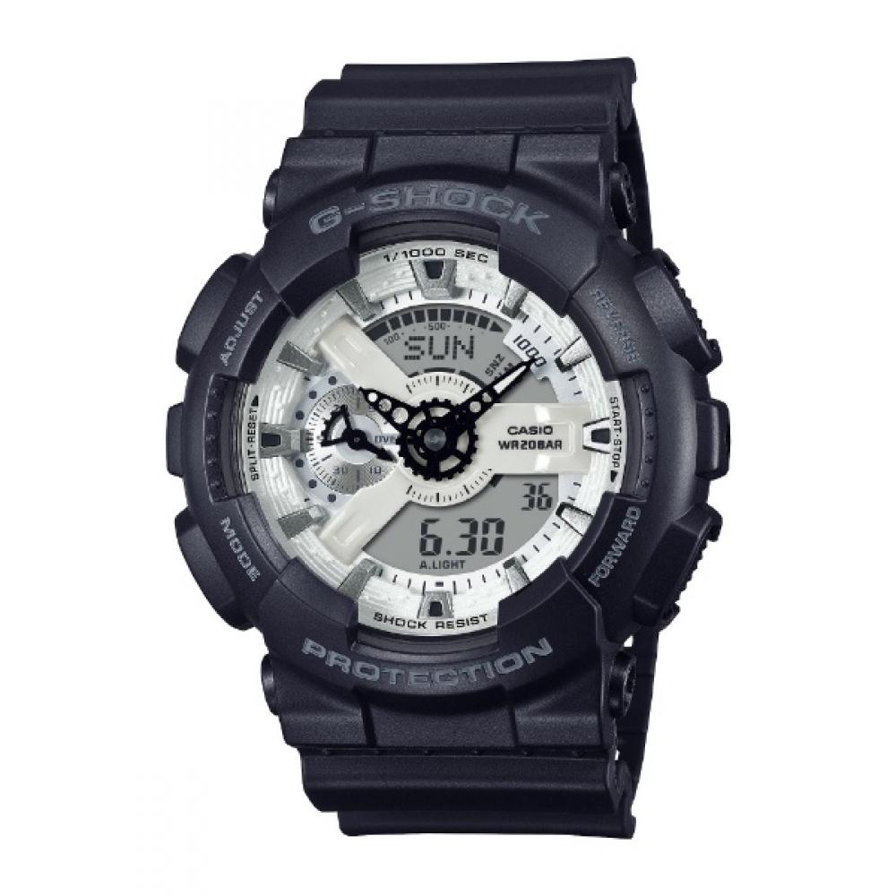 

Casio G Shock G Shock Black And Brilliant White Series Black Ga 110wd 1ajf